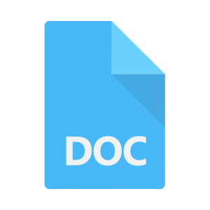 Icon representing a DOC file