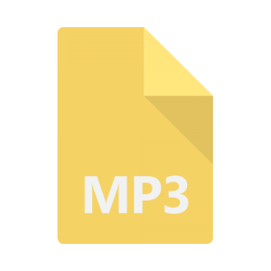 Icon representing an MP3 file