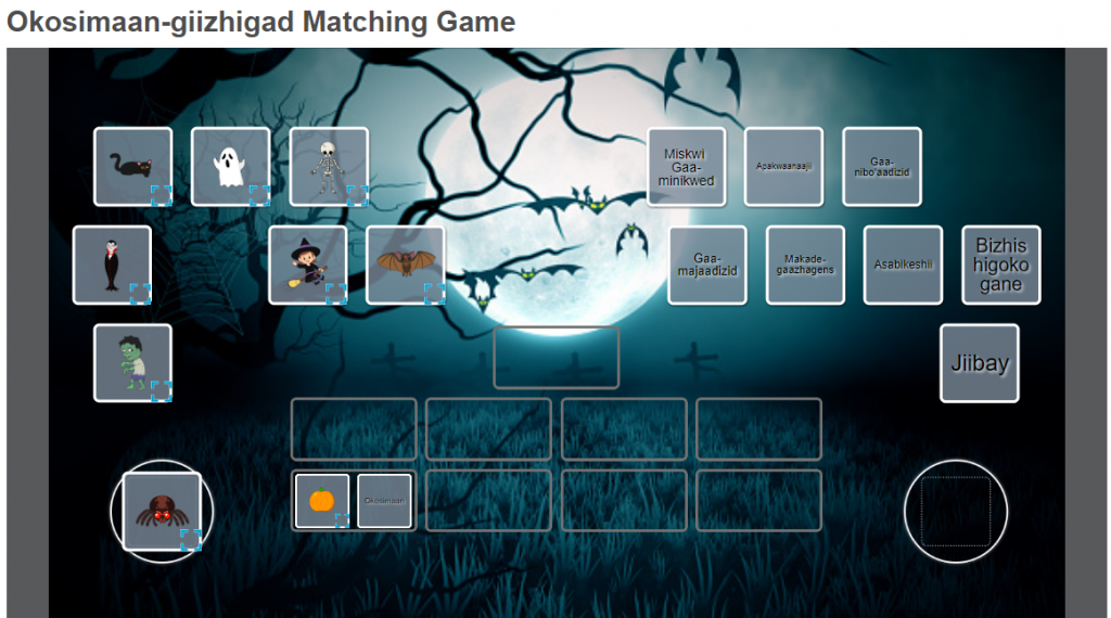 smartboard game Waking Up Ojibwe